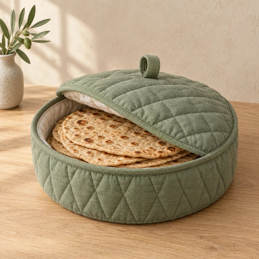 Roti warmer in sage