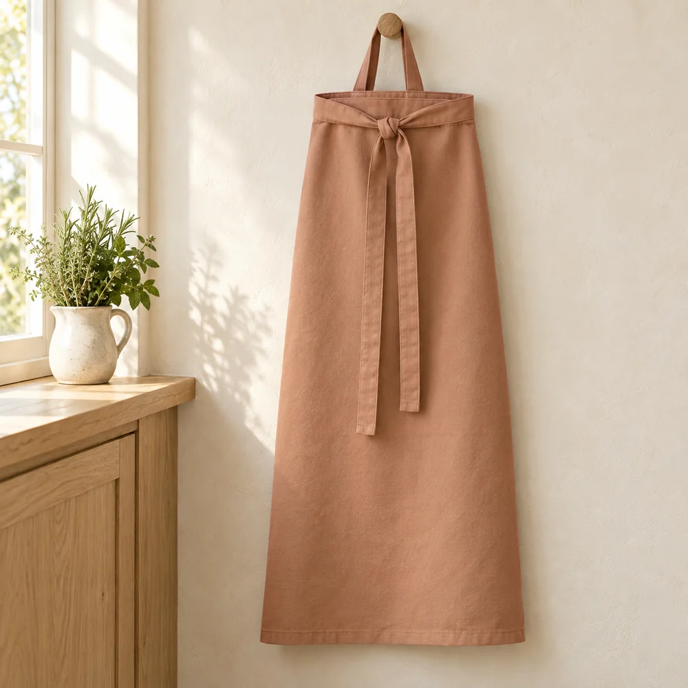 Bistro apron in clay