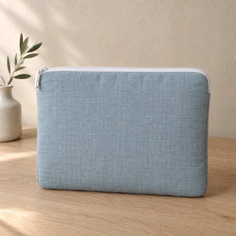 Tablet sleeve in muted blue