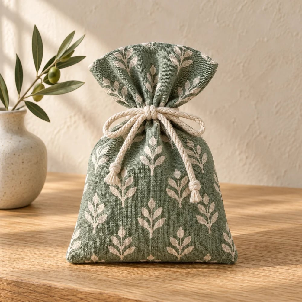 Printed sachet in eucalyptus